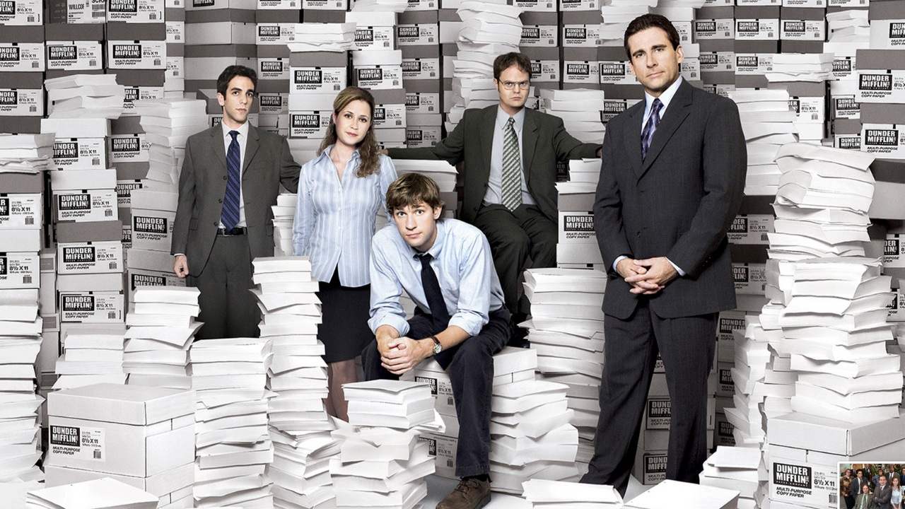 The Office es una comedia que retrata la vida cotidiana de los empleados de una oficina de ventas de papel.