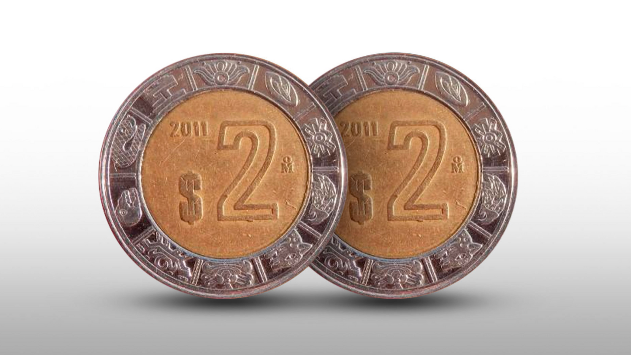 Esta moneda de 2 pesos mexicanos, emitida en 2023, que se cotiza en internet en nada más y nada menos que 5 millones de pesos.